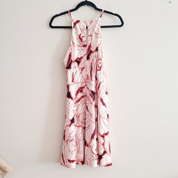 ☀️ 3/$15 Ann Taylor Petite Cream Floral Dress MP - Picture 2 of 4